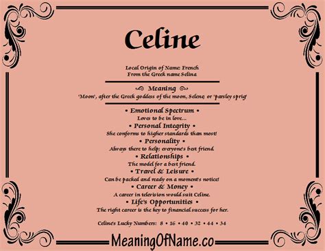 celine significado|Celine definition.